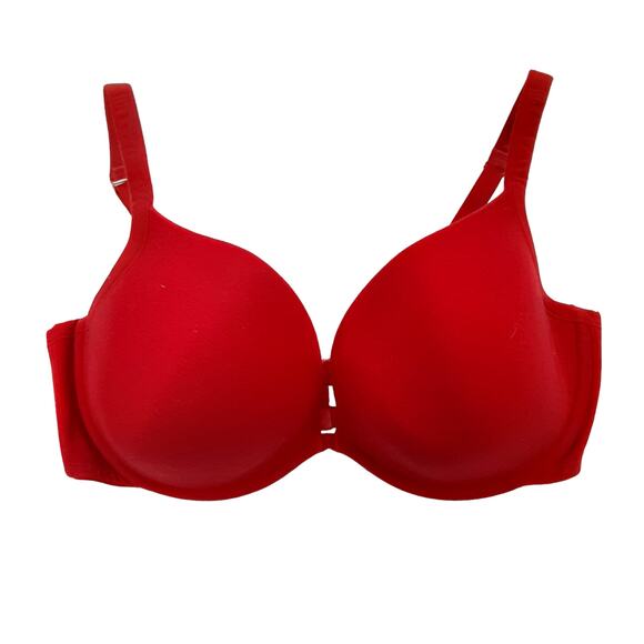 Cacique Underwire Support Bra Womens 42DD Full Coverage Adjustable Straps Red - Picture 1 of 6